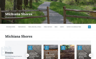 townofmichianashores.org screenshot