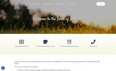townofbrillionwi.gov screenshot