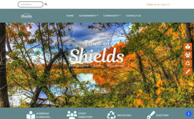 townofshields-wi.gov screenshot
