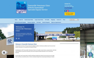 townsvillevetclinic.com.au screenshot