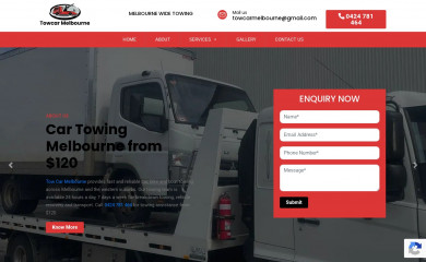 towcar.com.au screenshot
