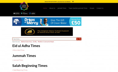 towerhamletsmosques.co.uk screenshot