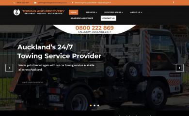 towingandrecovery.co.nz screenshot