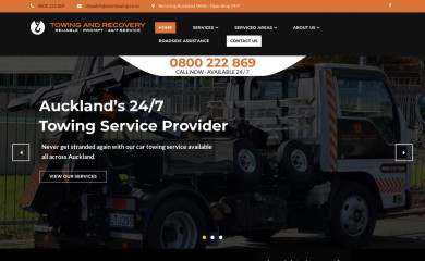 towingandrecovery.co.nz screenshot