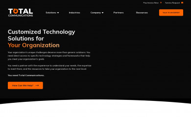 totalcomm.com screenshot