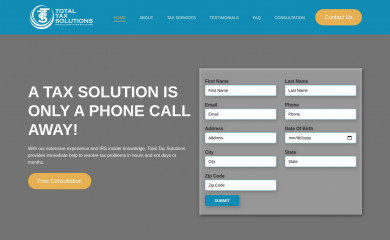 totaltaxsolutions.net screenshot