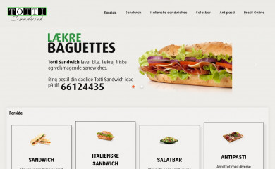 totti-sandwich.dk screenshot