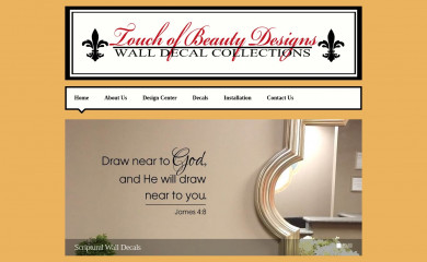 touchofbeautydesigns.com screenshot