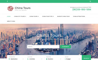 tourinshanghai.com screenshot