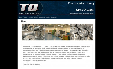tqmfg.com screenshot