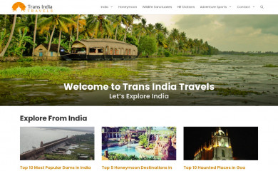 transindiatravels.com screenshot