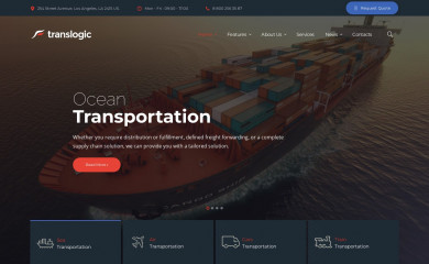 https://translogic.themerex.net/ screenshot