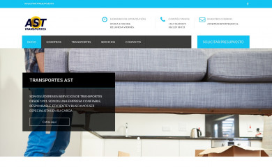 transportesast.cl screenshot