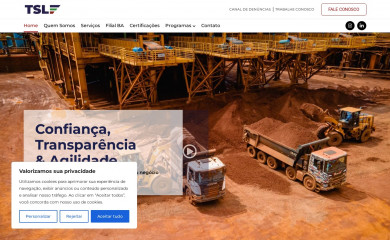 transportestsl.com.br screenshot