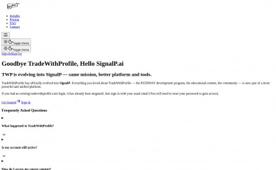 tradewithprofile.com screenshot