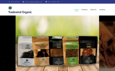 tradewindorganic.com screenshot