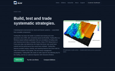 tradingblox.com screenshot