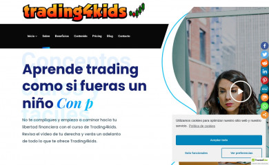 tradingforkids.com screenshot