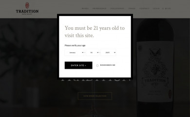 traditionwine.com screenshot