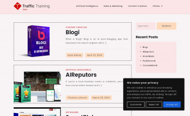 traffictrainingzone.com screenshot