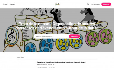 traindeladanse.fr screenshot
