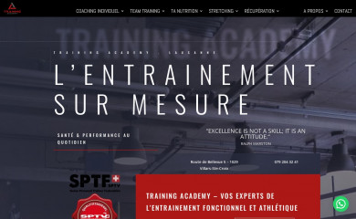 training-academy.ch screenshot