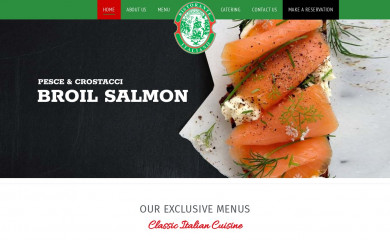 trattoriapamperedchefs.com screenshot
