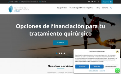 traumatologiaestevez.es screenshot