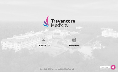 travancoremedicity.com screenshot