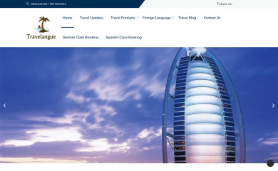 travelangue.in screenshot