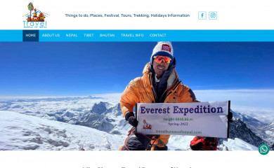 travelbureauofnepal.com screenshot