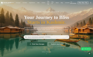 travelblisskashmir.in screenshot