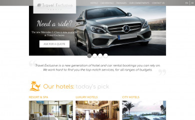 travelexclusiveagency.com screenshot