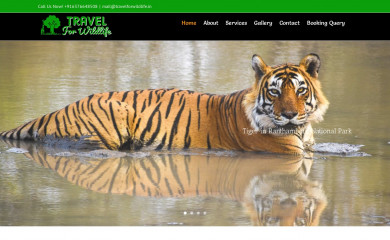 travelforwildlife.in screenshot