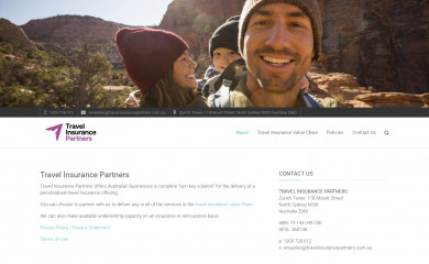 travelinsurancepartners.com.au screenshot