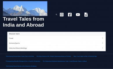 traveltalesfromindia.in screenshot