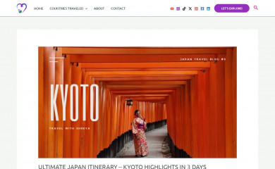 travelwithshreya.com screenshot
