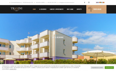 travinihotelmarsala.com screenshot