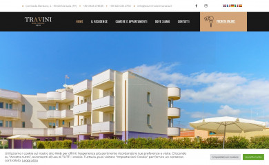 travinihotelmarsala.com screenshot
