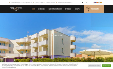 travinihotelmarsala.it screenshot