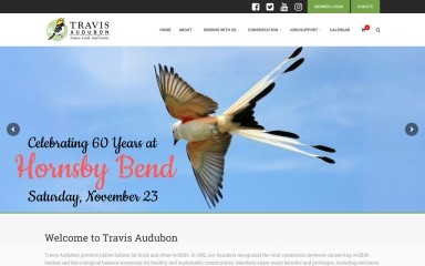 travisaudubon.org screenshot