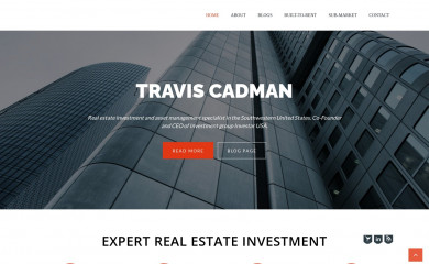 traviscadman.com screenshot