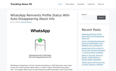 trendingnewspk.com screenshot