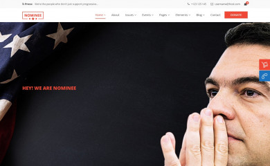 http://trendytheme.net/demo2/wp/nominee/ screenshot