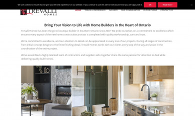 trevallihomes.com screenshot