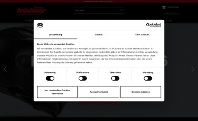 trinkner-shop.de screenshot