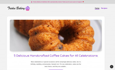 triolosbakery.com screenshot