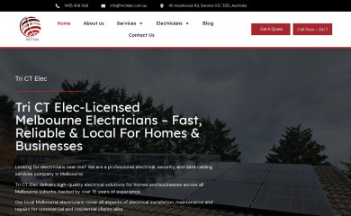 trictelec.com.au screenshot