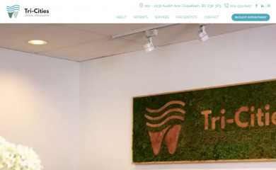 tricitiesdental.ca screenshot