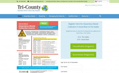 tricountyrecycle.com screenshot